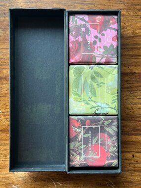 Jo Malone Soap Collection 3 Piece Set: Pomegranate Noir, English Pear, Red Roses